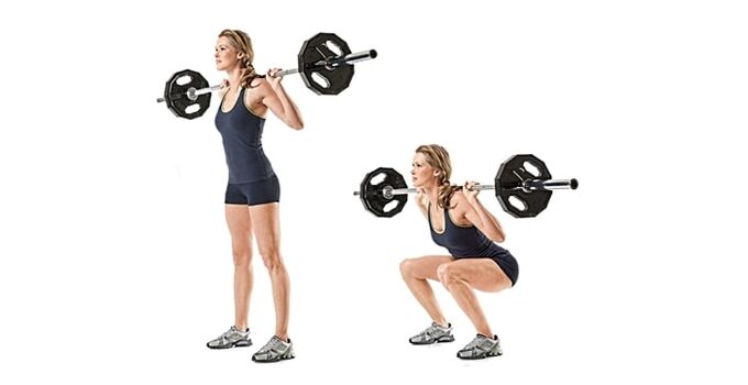 Squats con una barra